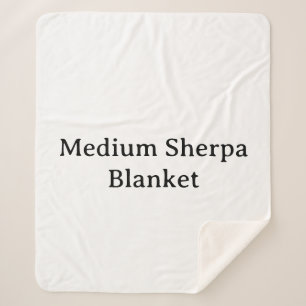 Create Your Own Simple Custom Medium Sherpa Blanket