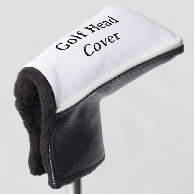 Create Your Own Simple Custom Putter Golf Head Cover (3/4 Front)