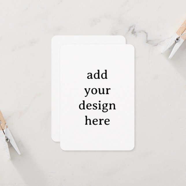 Create Your Own Simple Custom Rounded 3.5" x 5" Invitation (Front/Back In Situ)