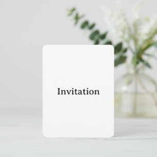 Create Your Own Simple Custom Rounded 4.25" x 5.5" Invitation