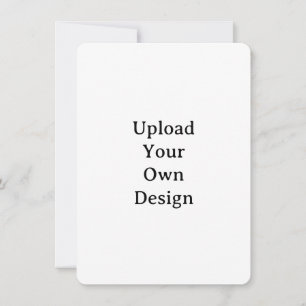Create Your Own Simple Custom Rounded 4.5" x 6.25" Invitation