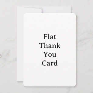 Create Your Own Simple Custom Rounded 4.5" x 6.25" Thank You Card