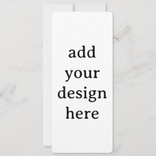 Create Your Own Simple Custom Rounded 4" x 9.25" Invitation
