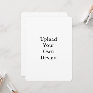 Create Your Own Simple Custom Rounded 5.5" x 7.5" Invitation
