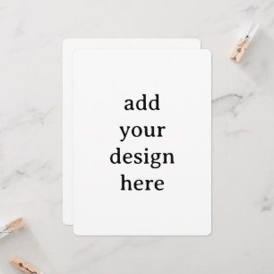 Create Your Own Simple Custom Rounded 6.5" x 8.75" Invitation
