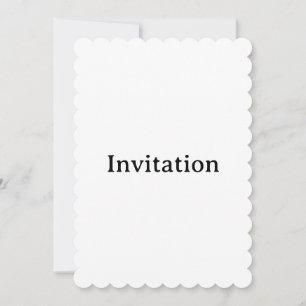 Create Your Own Simple Custom Scalloped 5" x 7" Invitation