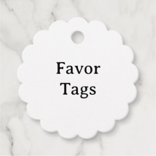 Create Your Own Simple Custom Scalloped Favour Tags