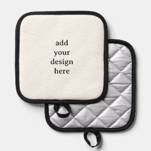 Create Your Own Simple Custom Silver Quilted Pot Holder