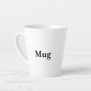 Create Your Own Simple Custom Small Latte Mug