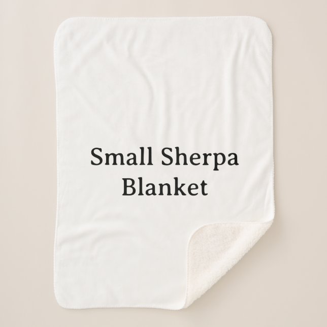 Create Your Own Simple Custom Small Sherpa Blanket (Front)