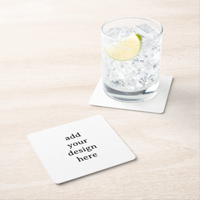 Create Your Own Simple Custom Square Paper Coaster (Insitu)