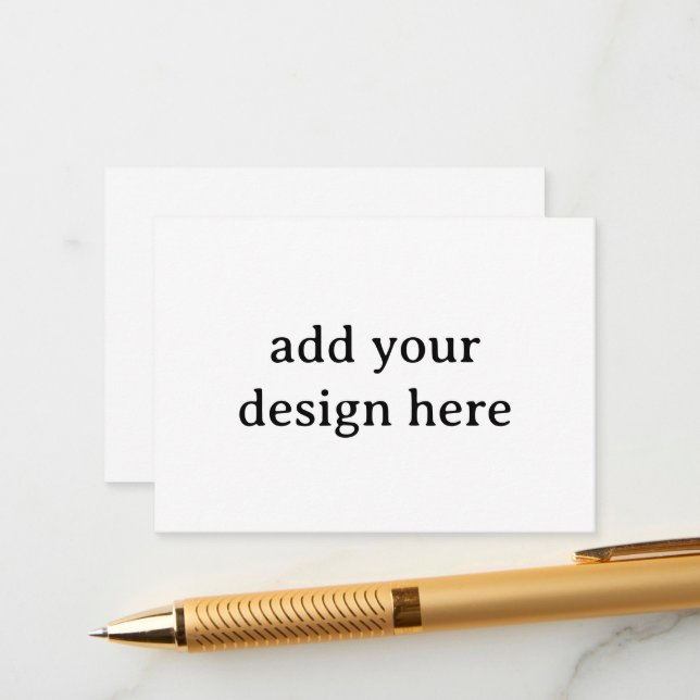 Create Your Own Simple Custom Squared 3.5" x 2.5" Enclosure Card (Front/Back In Situ)