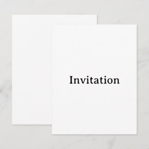 Create Your Own Simple Custom Squared 4.25" x 5.5" Invitation