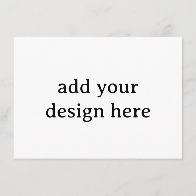 Create Your Own Simple Custom Squared 4.5" x 6.25" Enclosure Card (Front)