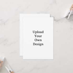 Create Your Own Simple Custom Squared 4.5" x 6.25" Invitation