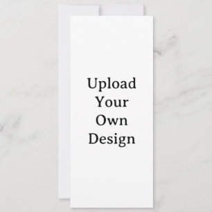Create Your Own Simple Custom Squared 4" x 9.25" I Invitation