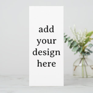 Create Your Own Simple Custom Squared 4" x 9.25" Invitation