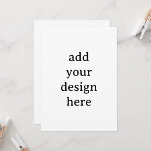 Create Your Own Simple Custom Squared 5.5" x 7.5" Invitation