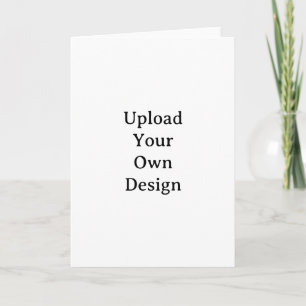 Create Your Own Simple Custom Standard 5" x 7" Thank You Card