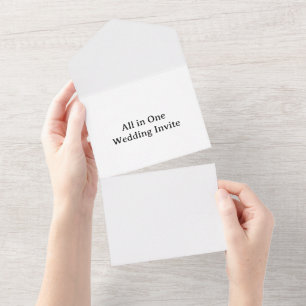 Create Your Own Simple Custom Standard All In One Invitation