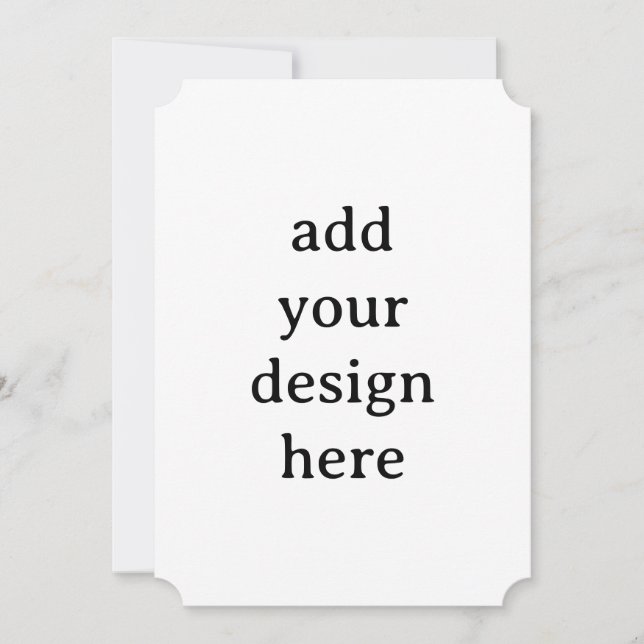 Create Your Own Simple Custom Ticket 5" x 7" Invitation (Front)