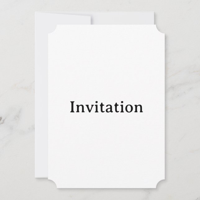 Create Your Own Simple Custom Ticket 5" x 7" Invitation (Front)