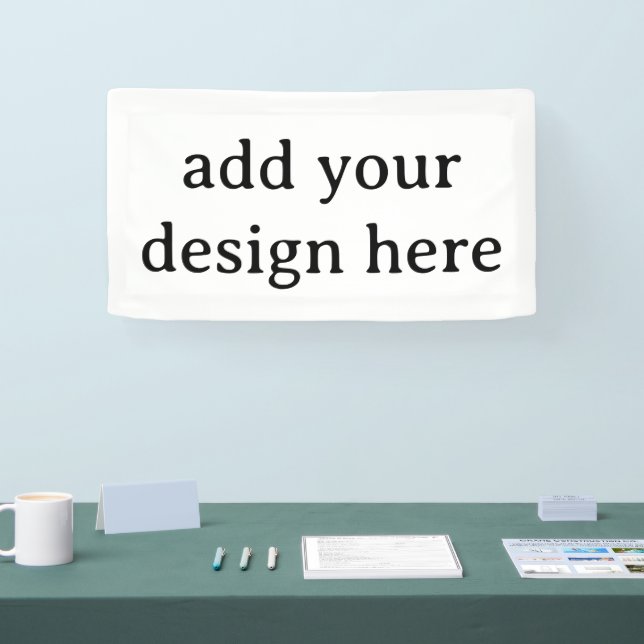 Create Your Own Simple Custom Vinyl 1.6' x 3'   Banner (Tradeshow)
