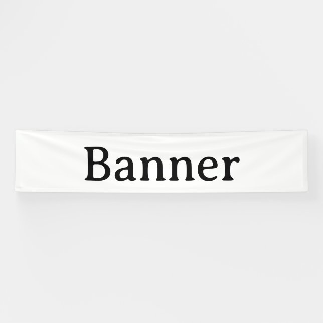 Create Your Own Simple Custom Vinyl 2.5' x 12' Banner (Horizontal)