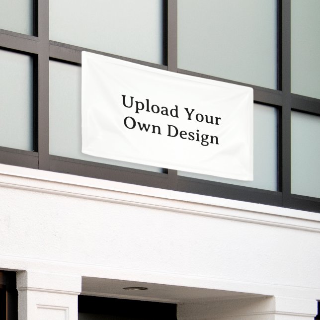 Create Your Own Simple Custom Vinyl 3' x 5' Banner (Outside Building)