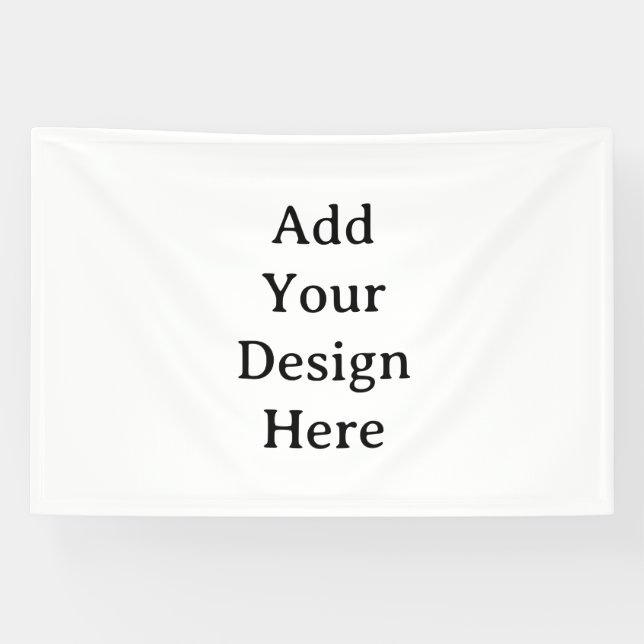 Create Your Own Simple Custom Vinyl 4' x 6' Banner (Horizontal)