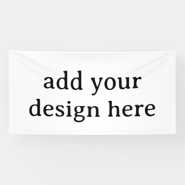 Create Your Own Simple Custom Vinyl 4' x 8' Banner (Horizontal)