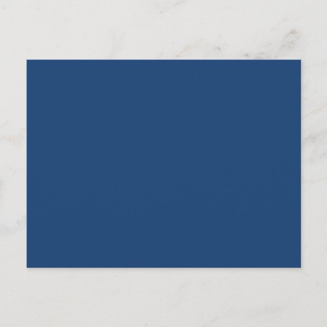 Create Your Own simple dark blue Postcard (Front)
