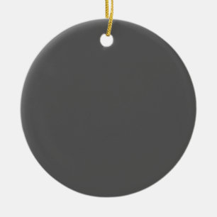 Create Your Own simple dark gray Ceramic Tree Decoration