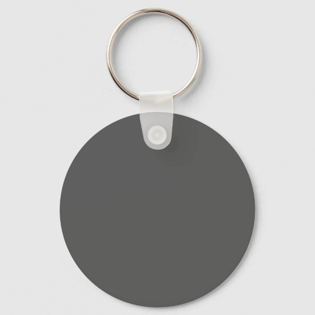 Create Your Own simple dark gray Key Ring (Front)