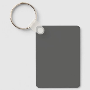 Create Your Own simple dark gray Key Ring