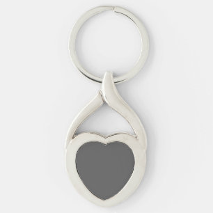 Create Your Own simple dark gray Key Ring