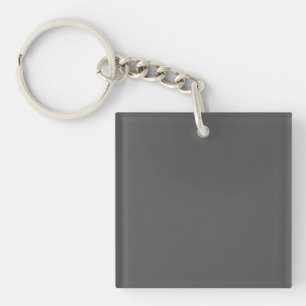 Create Your Own simple dark gray Key Ring