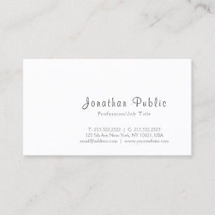 Create Your Own Simple Elegant Minimalist Modern Business Card
