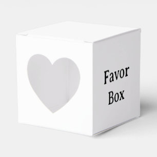 Create Your Own Simple Heart 2" x 2" x 2" Favour Box