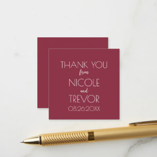 Create Your Own Simple Minimalist Thank You Enclosure Card