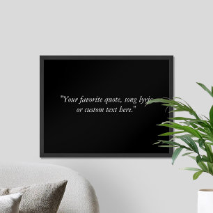 Create Your Own Simple Modern Custom Quote Poster