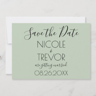 Create Your Own - Simple Personalised Save The Date