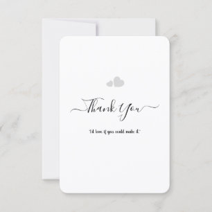 Create Your Own Simple Professional 3.5" x 5" Flat Thank You Card