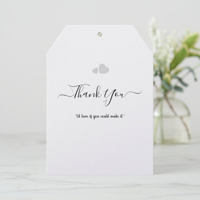 Create Your Own Simple Professional 5" x 7" Flat Thank You Card (Standing Front)