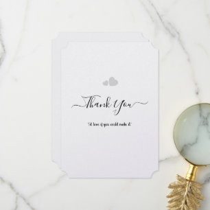 Create Your Own Simple Professional 5" x 7" Flat Thank You Card