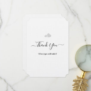 Create Your Own Simple Professional 5" x 7" Flat Thank You Card