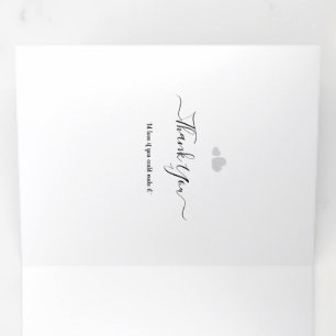 Create Your Own Simple Professional 5" x 7" Flat Tri-Fold Card