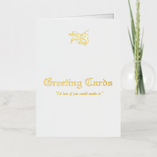 Create Your Own Simple Professional 5 x 7 Foil Greeting Card