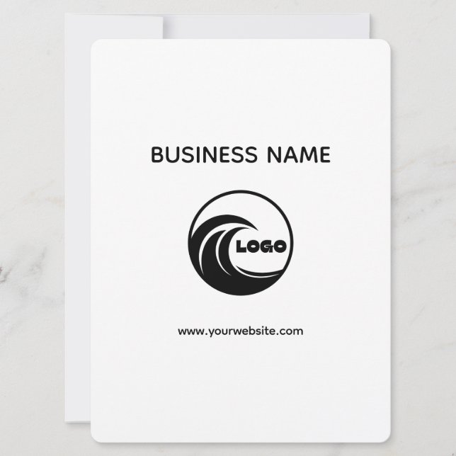 Create Your Own Simple Professional 6.5" x 8.75" Invitation (Front)