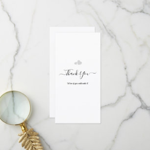 Create Your Own Simple Professional 8" x 4" Flat Thank You Card